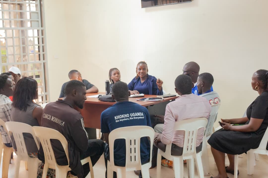 Kho Kho and netball representatives around the table in the Mayor's Boardroom